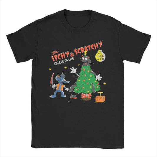 T-Shirt Simpsons - Itchy & Scratchy Noël