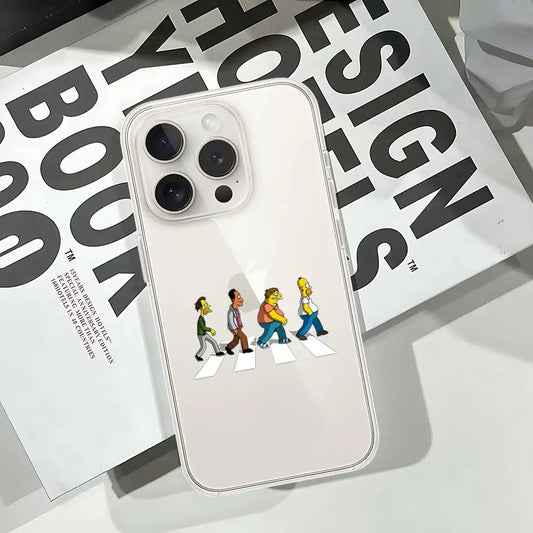 Coque iPhone Simpsons - Abbey Road