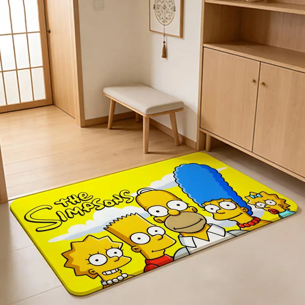 Tapis de Bain Simpsons - Famille sur le Canapé