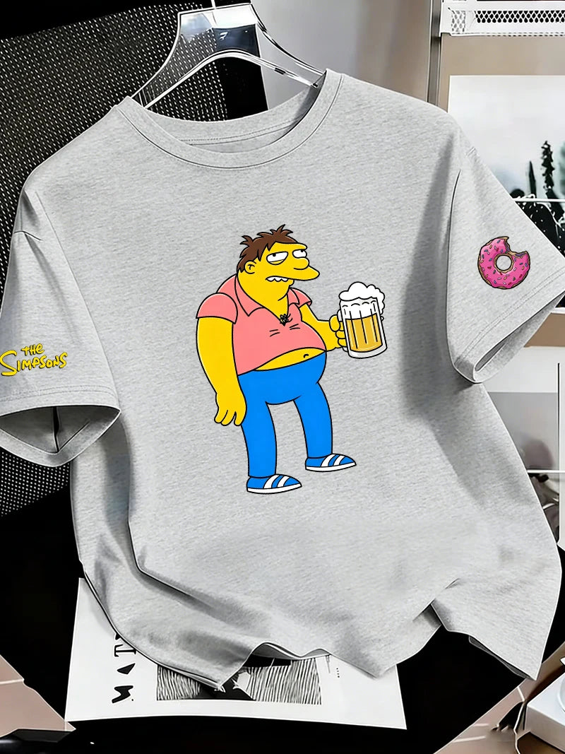T-Shirt Simpsons - Barney Gumble et ses Deux Bières