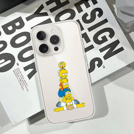 Coque iPhone Simpsons - Pyramide Familiale