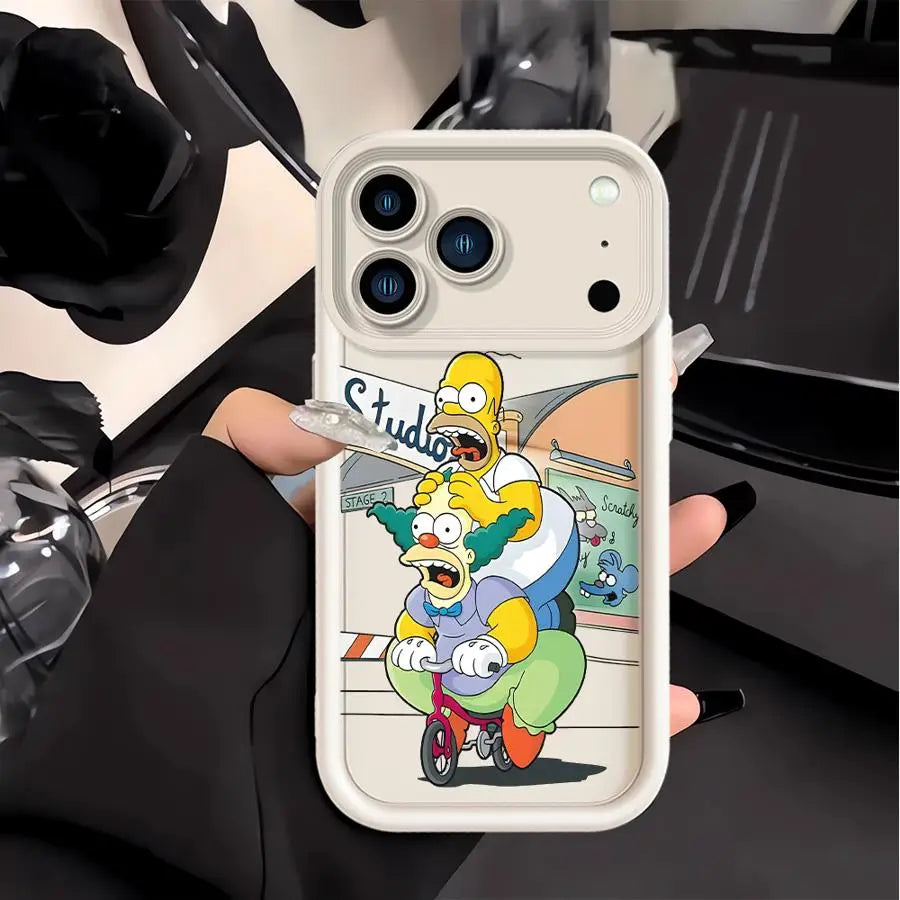 Coque iPhone Simpsons - Krusty au Studio