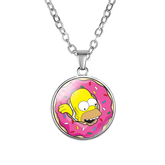 Collier Simpsons - Donuts et Homer