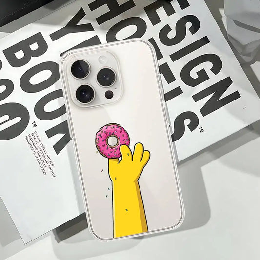 Coque iPhone Simpsons - Homer et le Donut