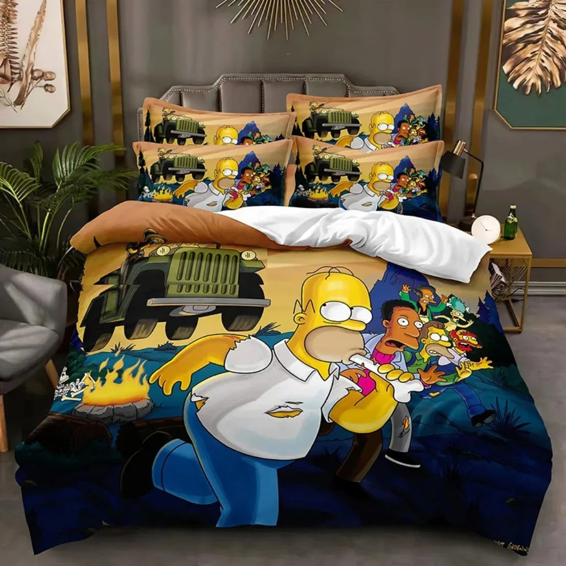 Housse de Couette Simpsons - Grampa et Homer