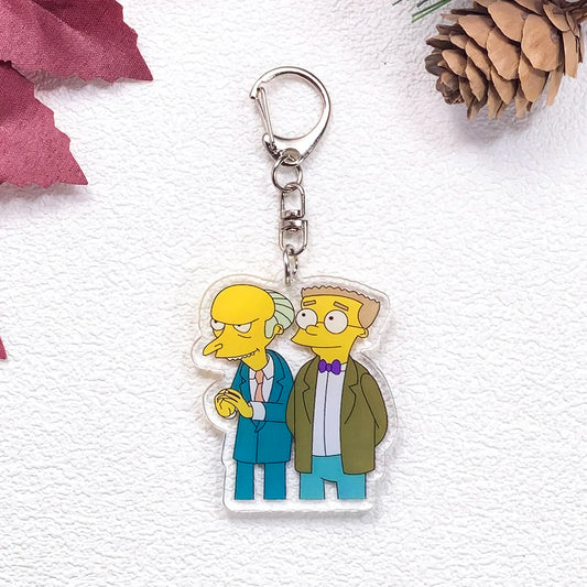 Porte-clés Mr Burns et Smithers Simpsons