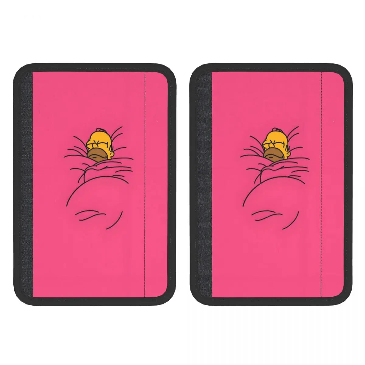 Protège-Ceinture de Sécurité Simpsons - Famille (Lot de 2)
