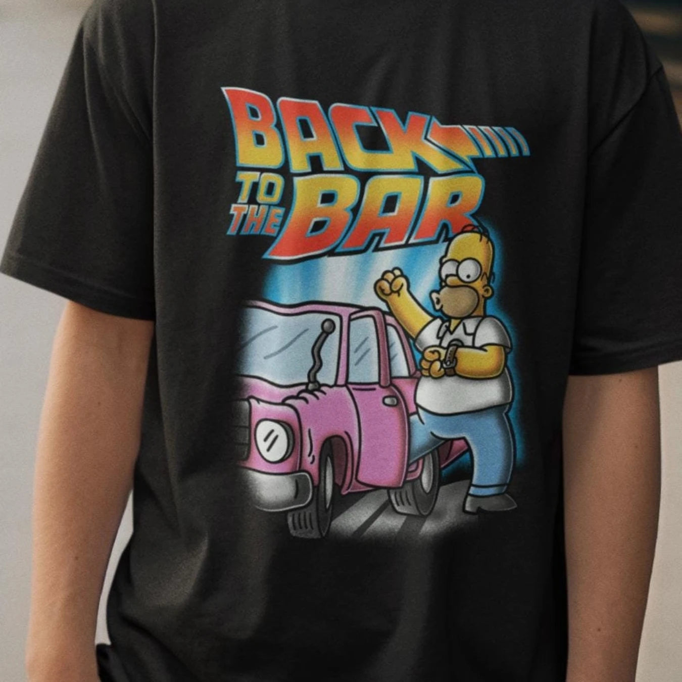 T-Shirt Simpsons - Homer Back to the Bar
