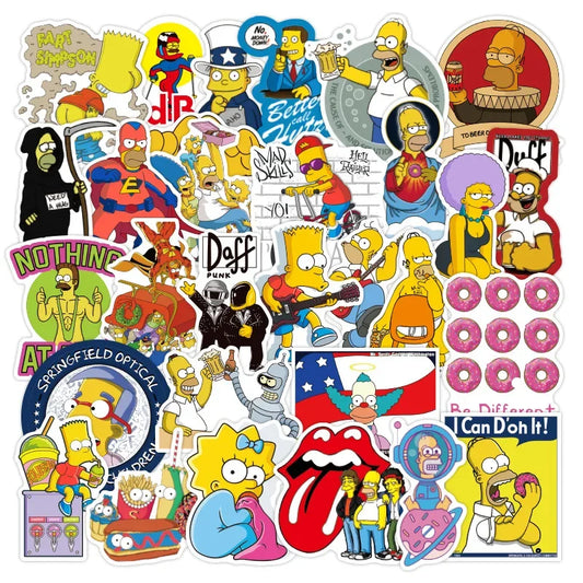 Stickers Simpsons - Lot de 100 Waterproof