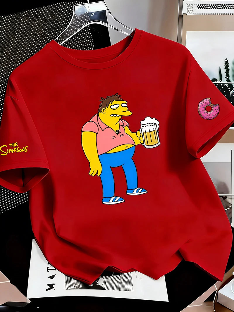 T-Shirt Simpsons - Barney Gumble et ses Deux Bières