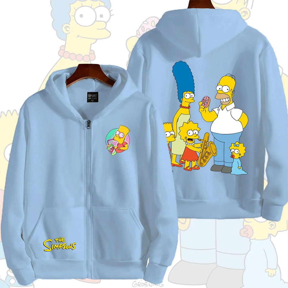 Veste Zippée Simpsons - Homer et Marge