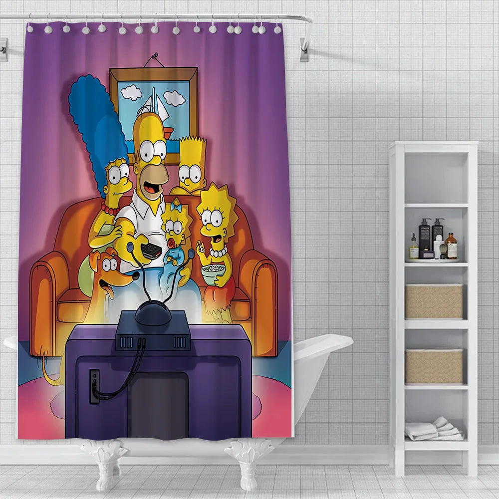 Rideau de Douche Simpsons - Homer dans son Fauteuil