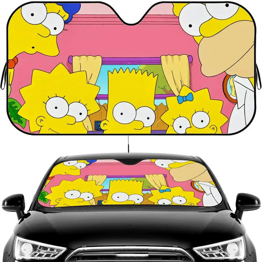 Pare-soleil Simpsons - Famille au Complet