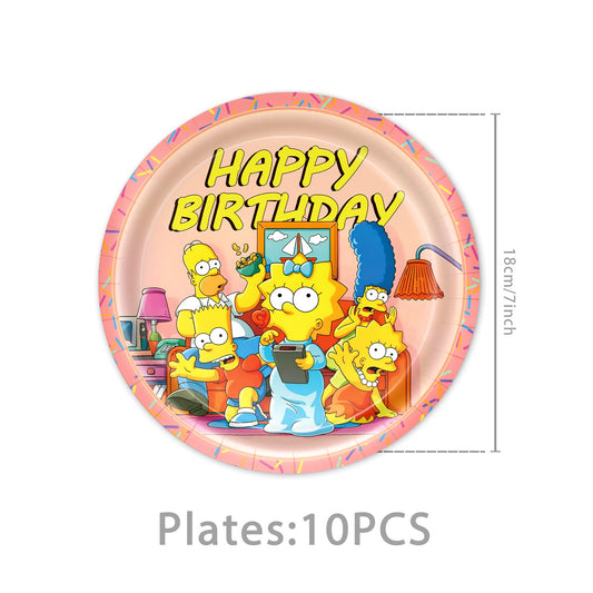 Assiettes en Carton Simpsons