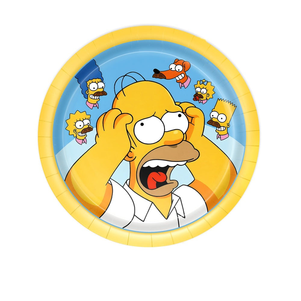 Assiettes en Carton Simpsons