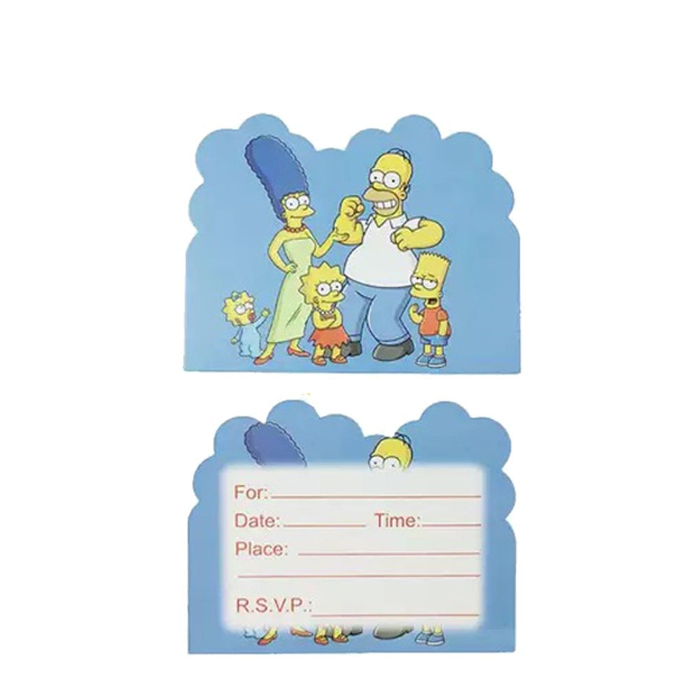 Cartes d'Invitation Simpsons