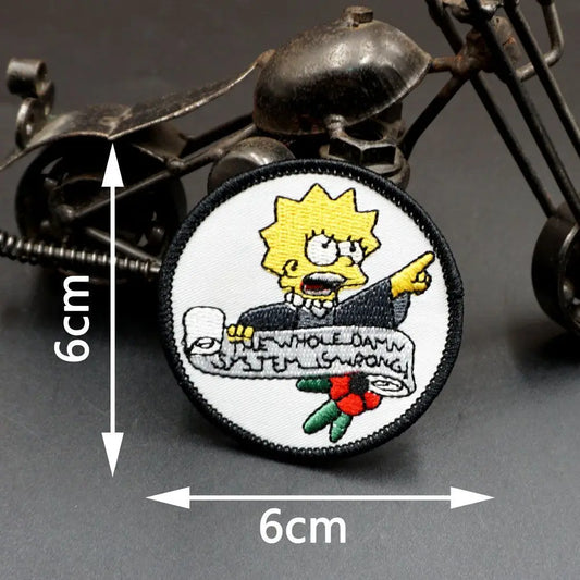 Écusson Simpsons - Badge Lisa