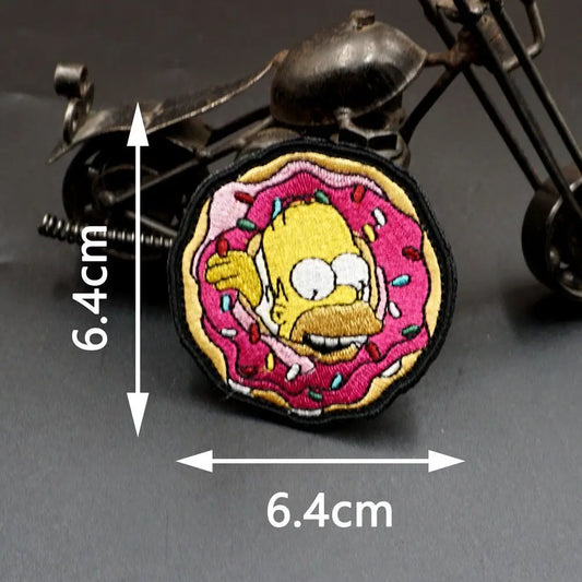 Écusson Simpsons - Homer Donut Rose