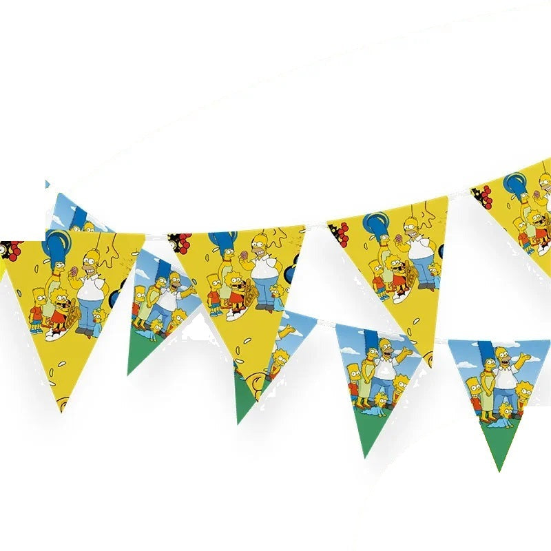 Guirlande Anniversaire Simpsons - Fanions