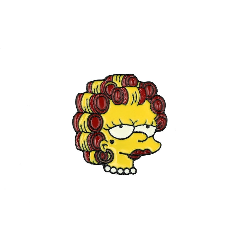 Pin's Simpsons - Marge en Bigoudis