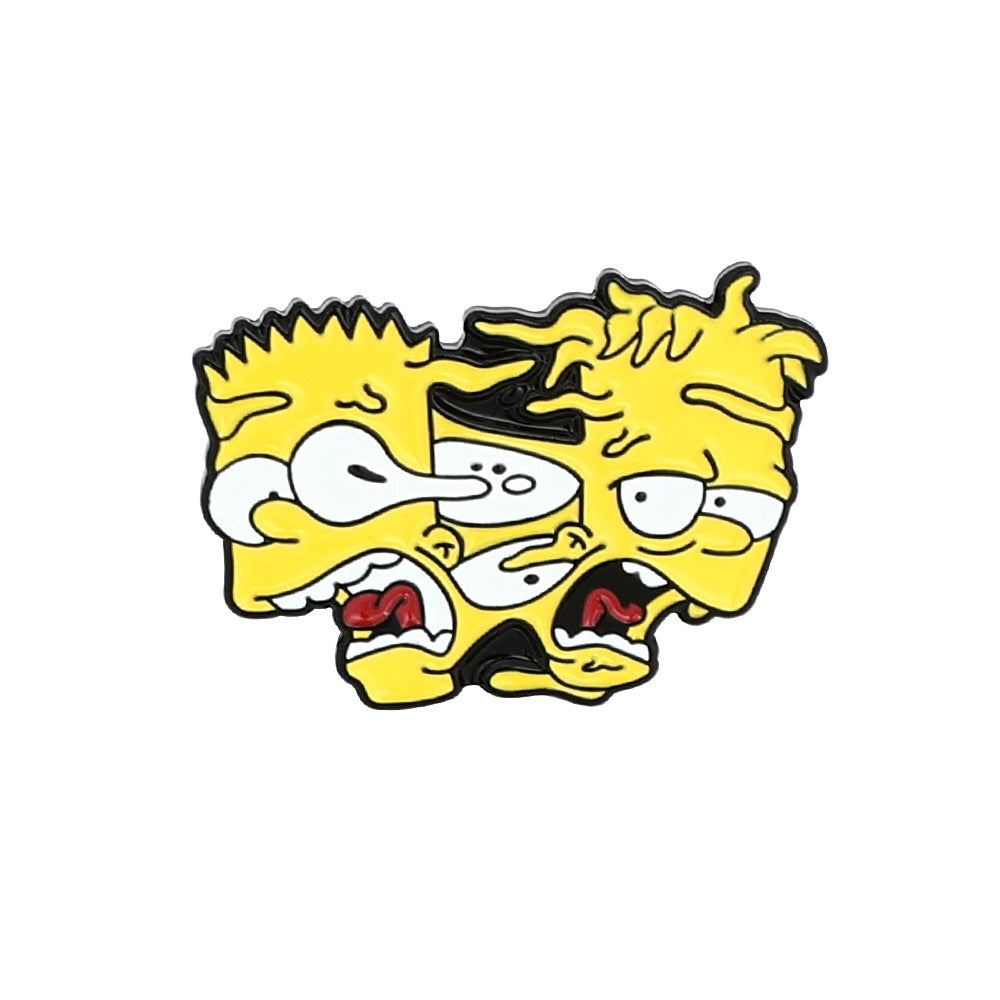 Pin's Simpsons - Visages Déformés