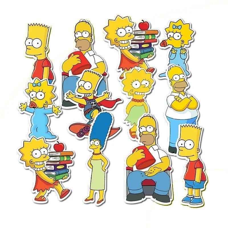 Stickers Anniversaire Simpsons - Lot de 30