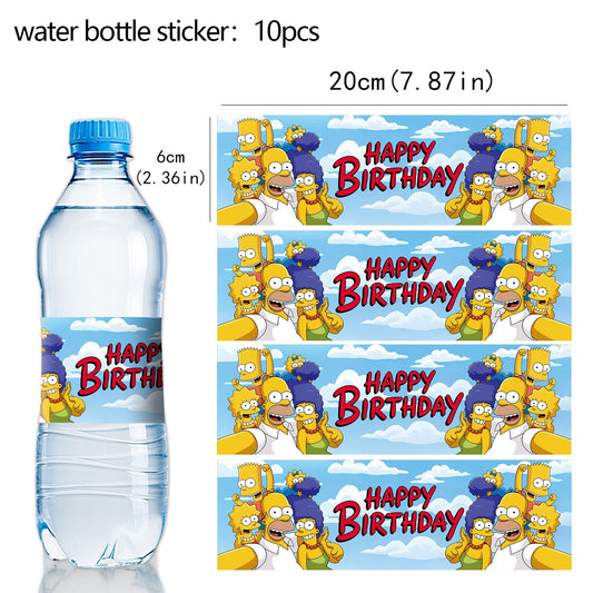 Stickers pour Bouteilles Simpsons