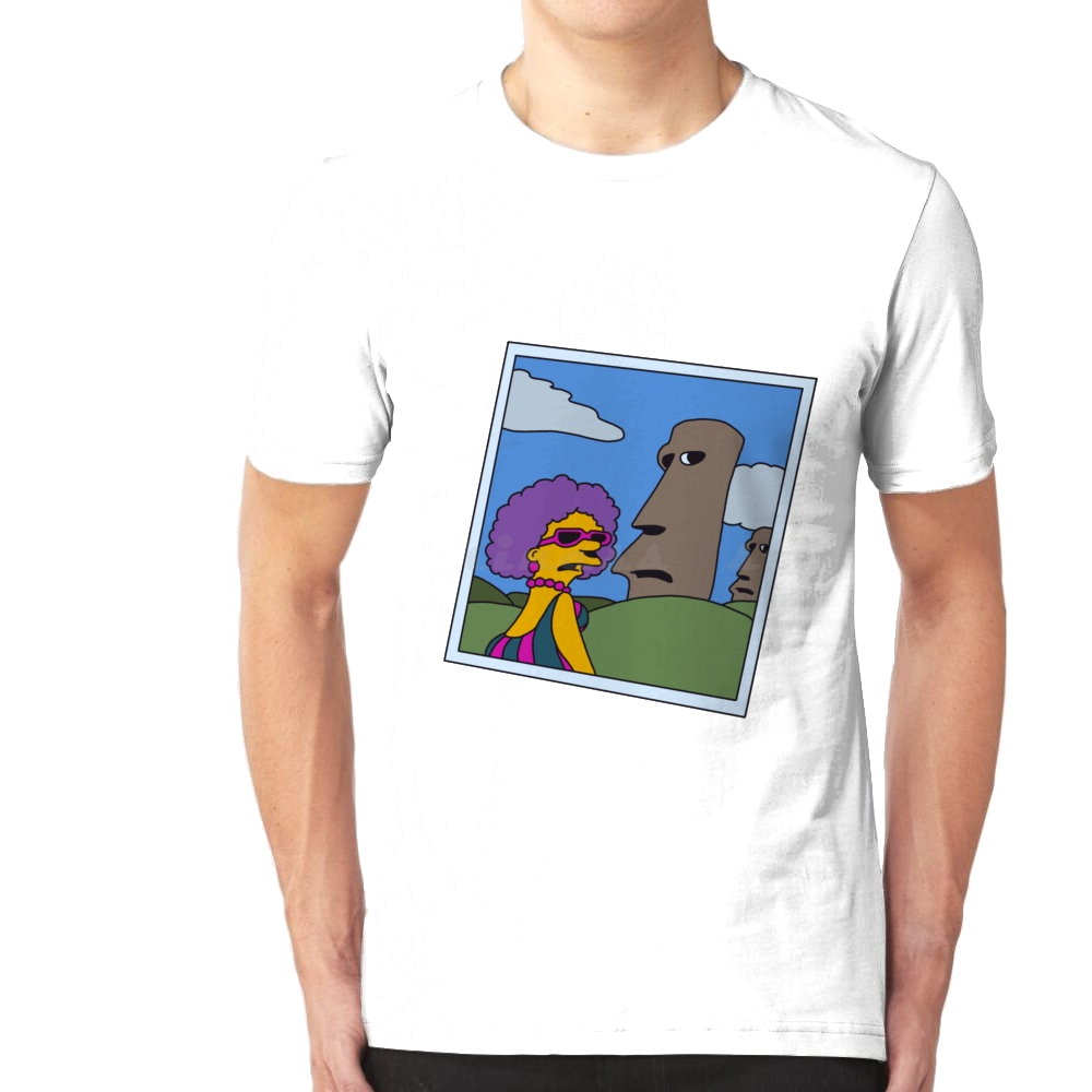 T-Shirt Simpsons - Selma à l'Île de Pâques