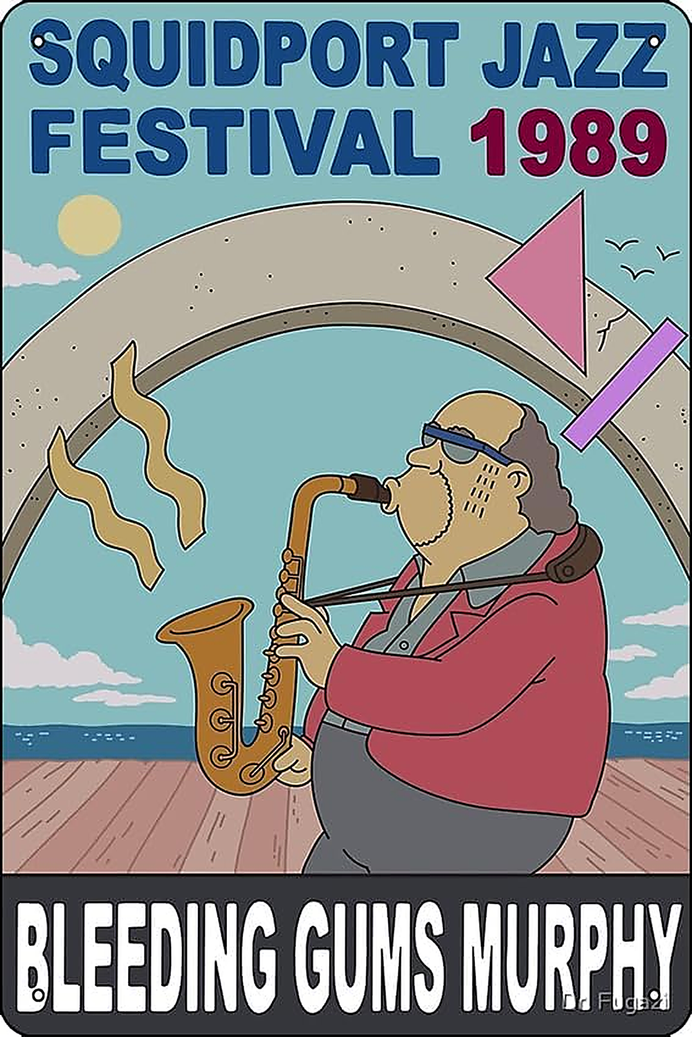 Plaque Décorative Simpsons en Métal - Bleeding Gums Murphy
